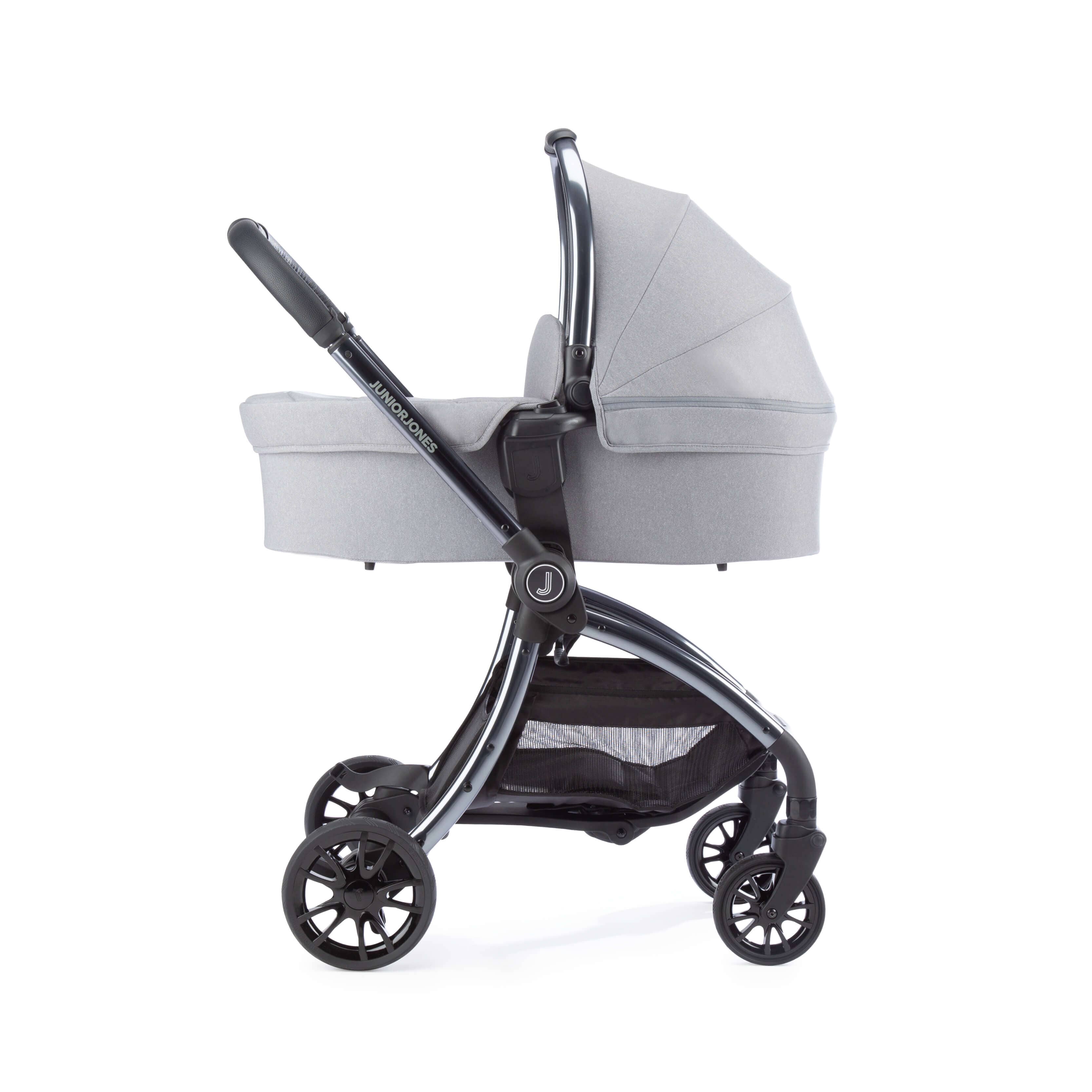 Junior Jones Aylo Pebble Grey 11pc Travel System inc Doona Blush Pink Car Seat juniorjones 