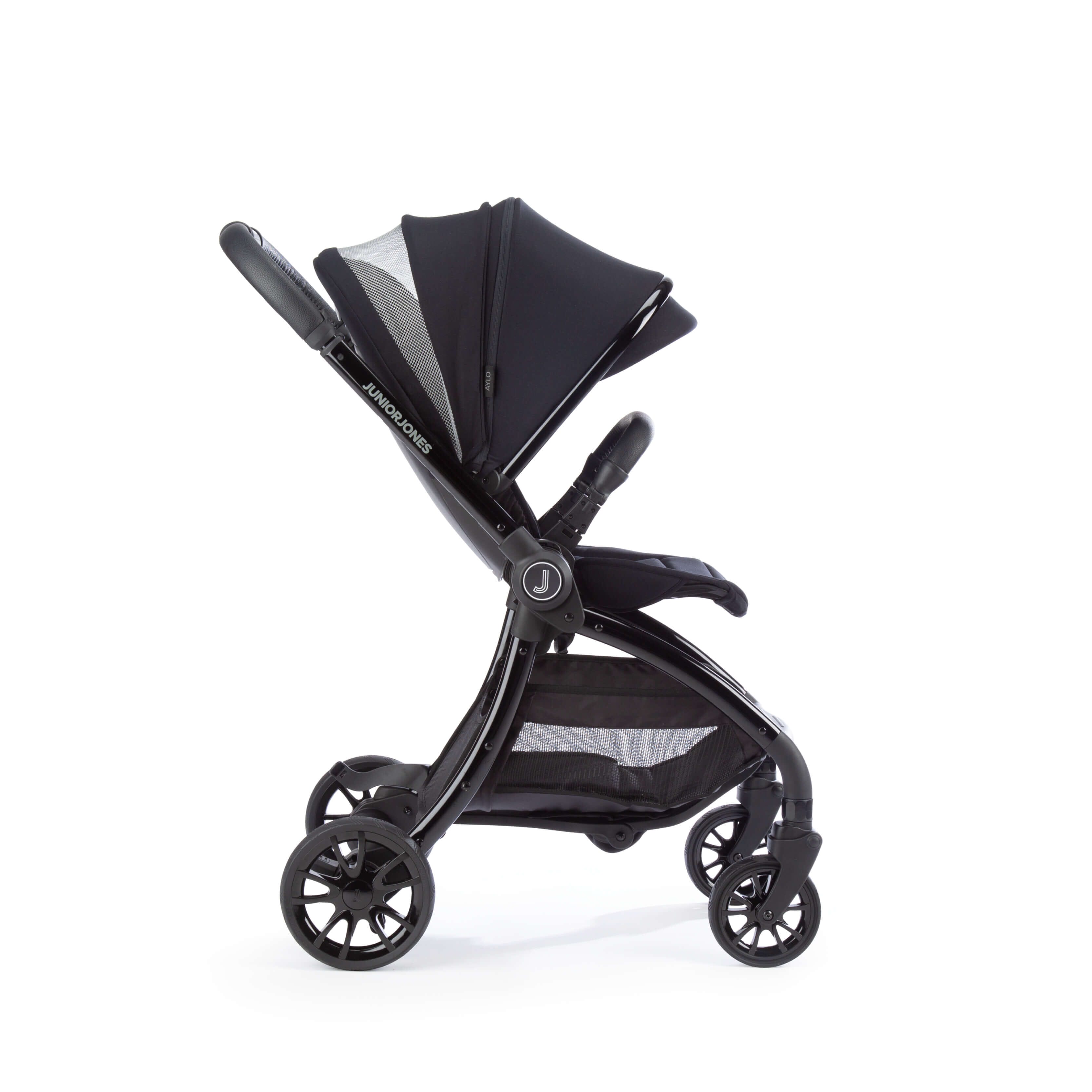 Junior Jones Aylo Rich Black 6pc Travel System inc Doona Nitro Black Car Seat juniorjones 