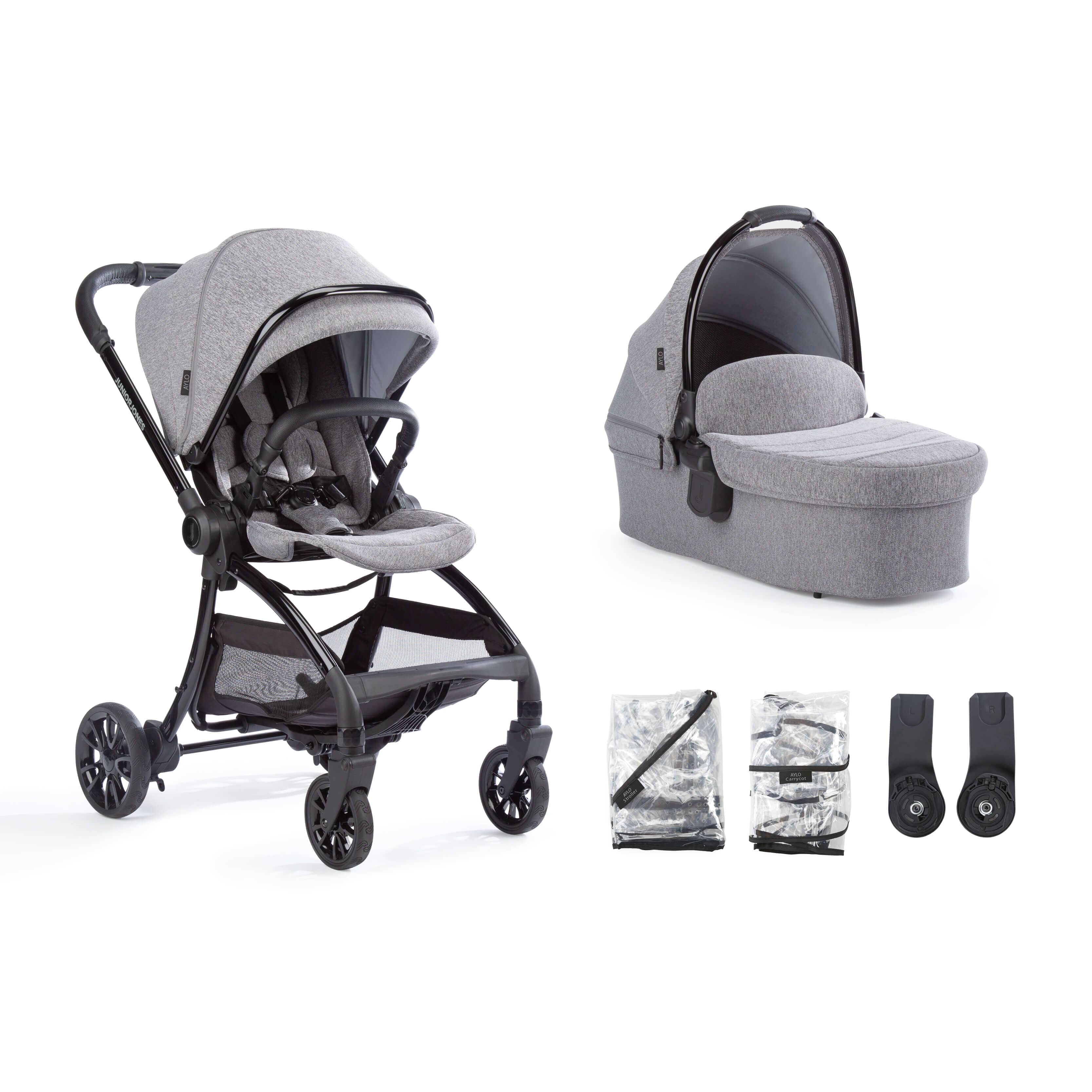 Junior Jones Aylo Grey Marl Stroller Bundle CuddleCo CuddleCo