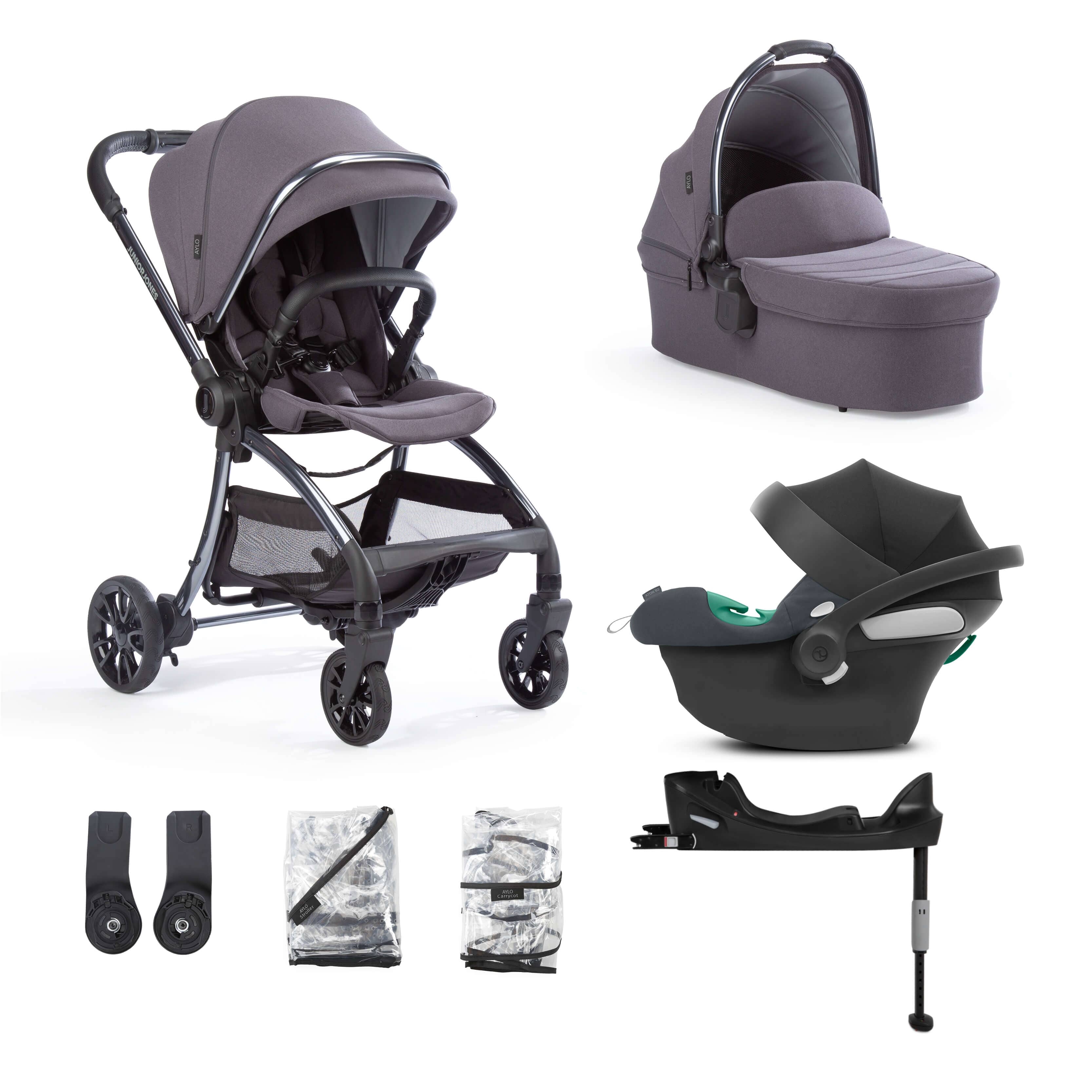 Dark grey travel system on sale