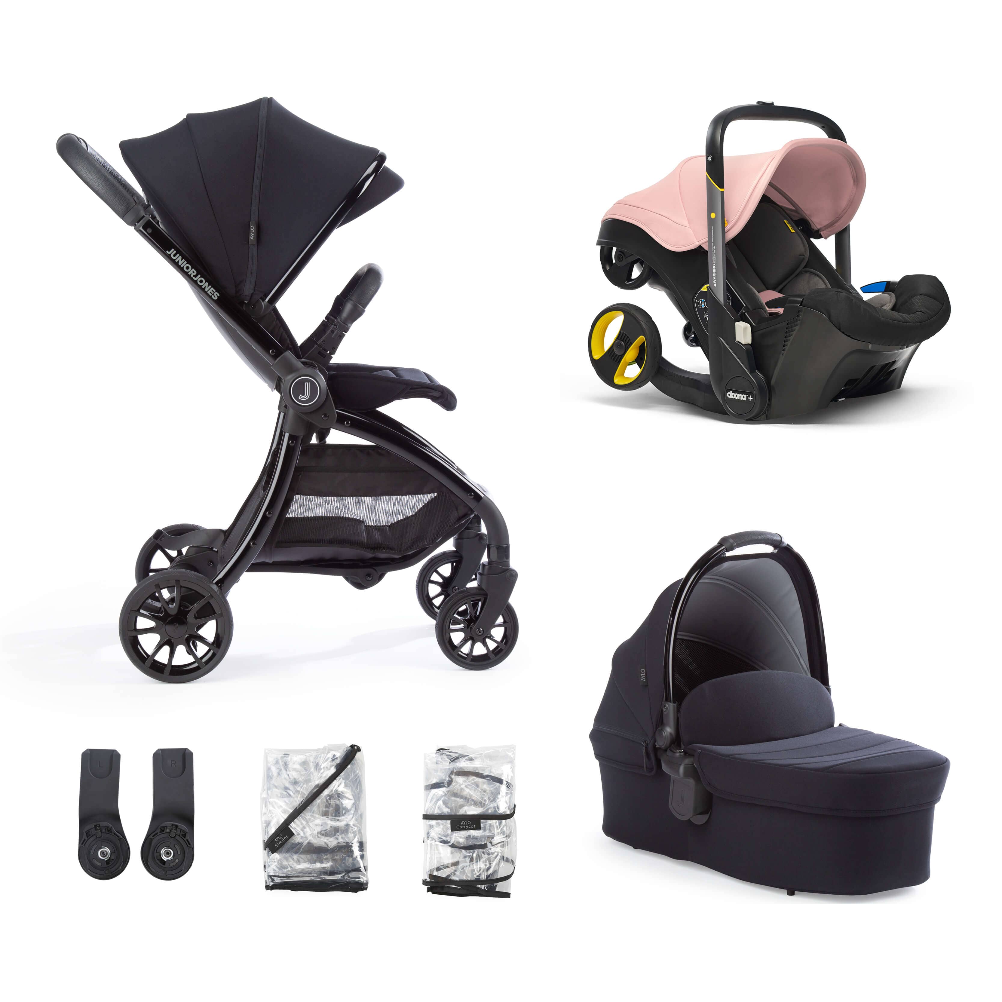 Blush pink travel system hot sale