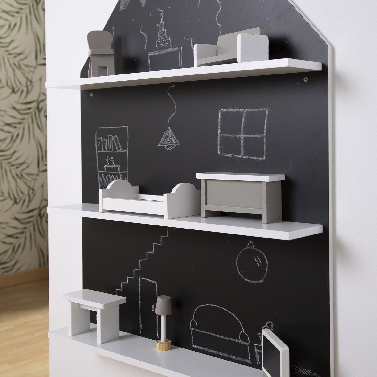 Blackboard House - Wall Shelf Nursery Decor Childhome 