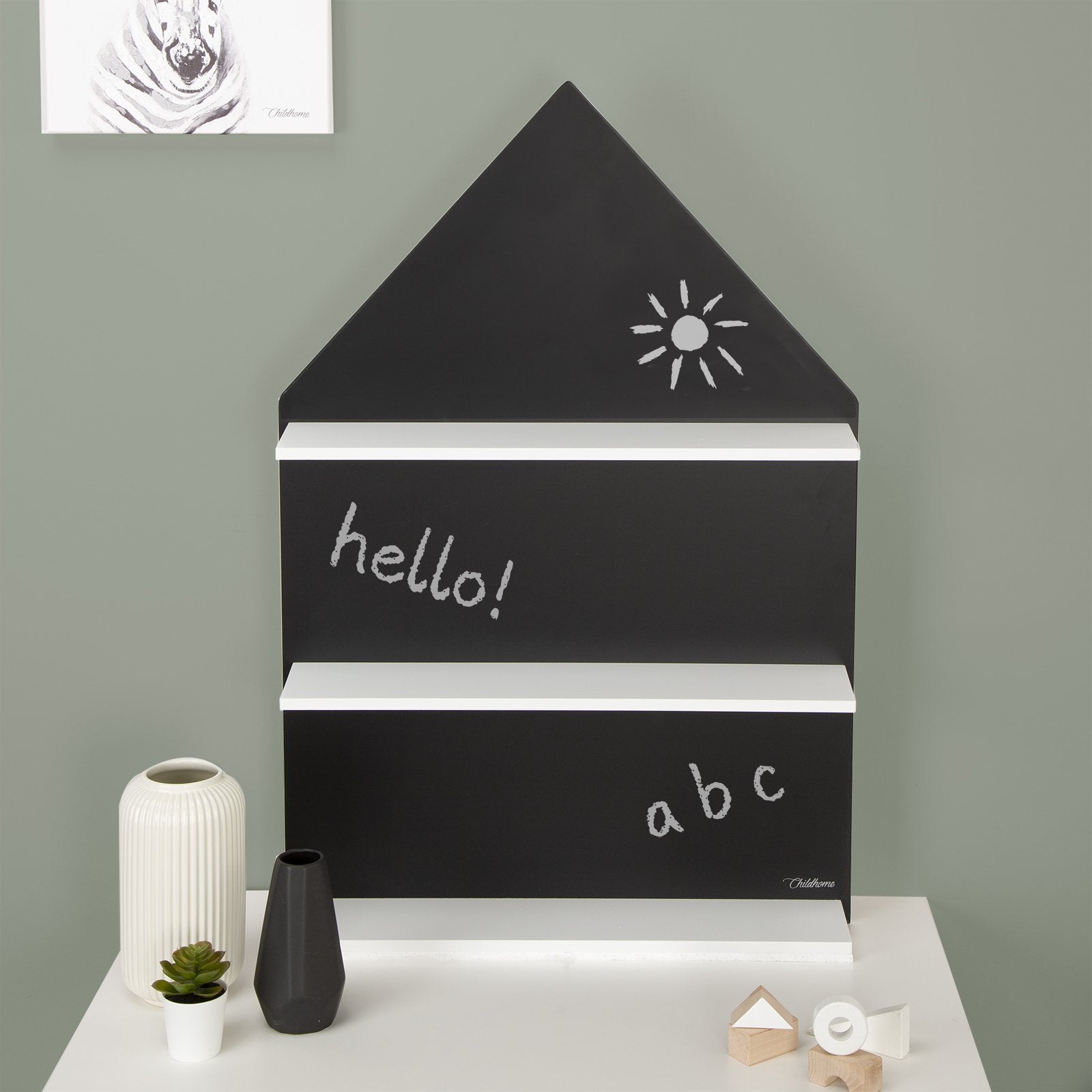 Blackboard House Wall Shelf 90 x 60 x 10cm