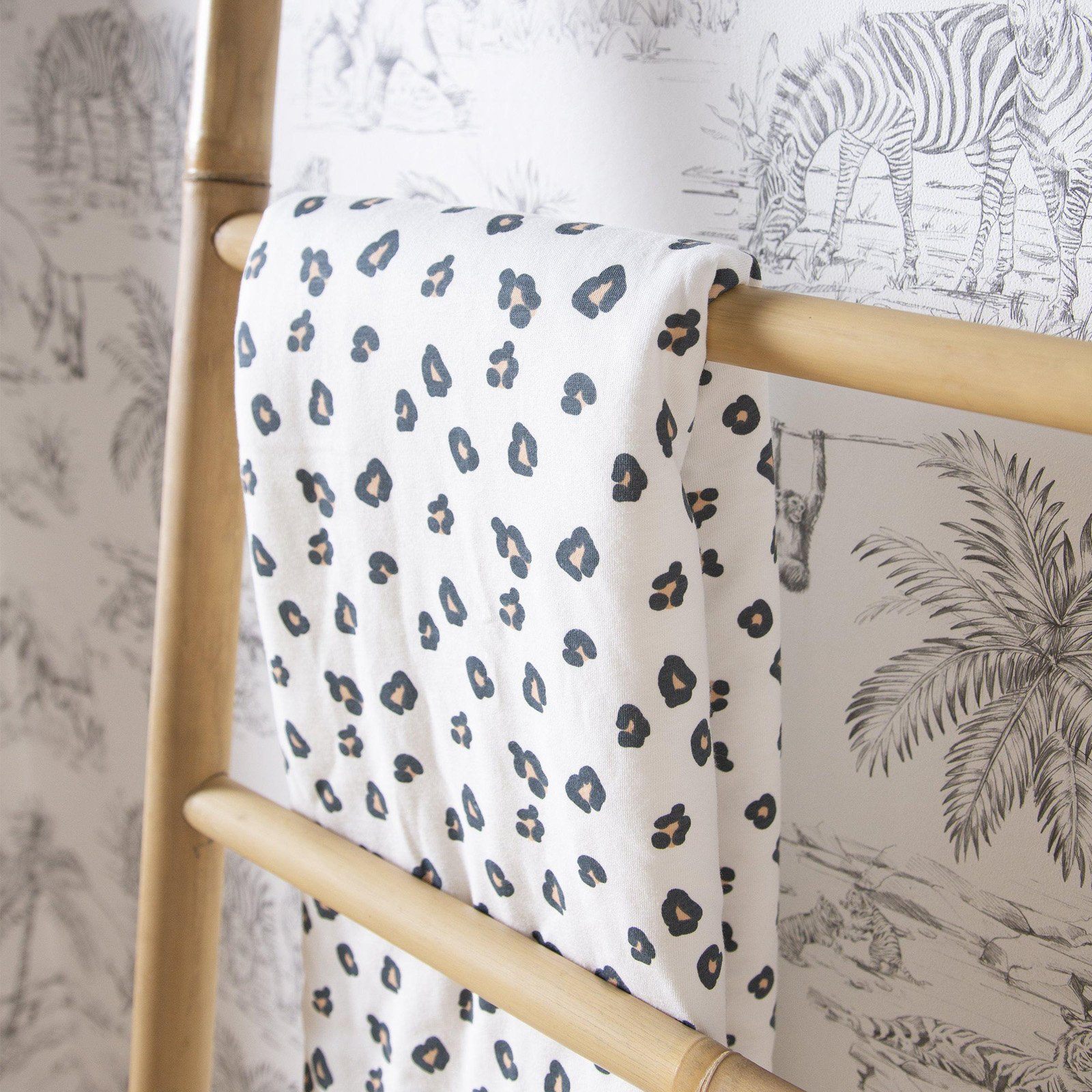 Jersey Leopard Blanket 80 x 100cm Childhome 