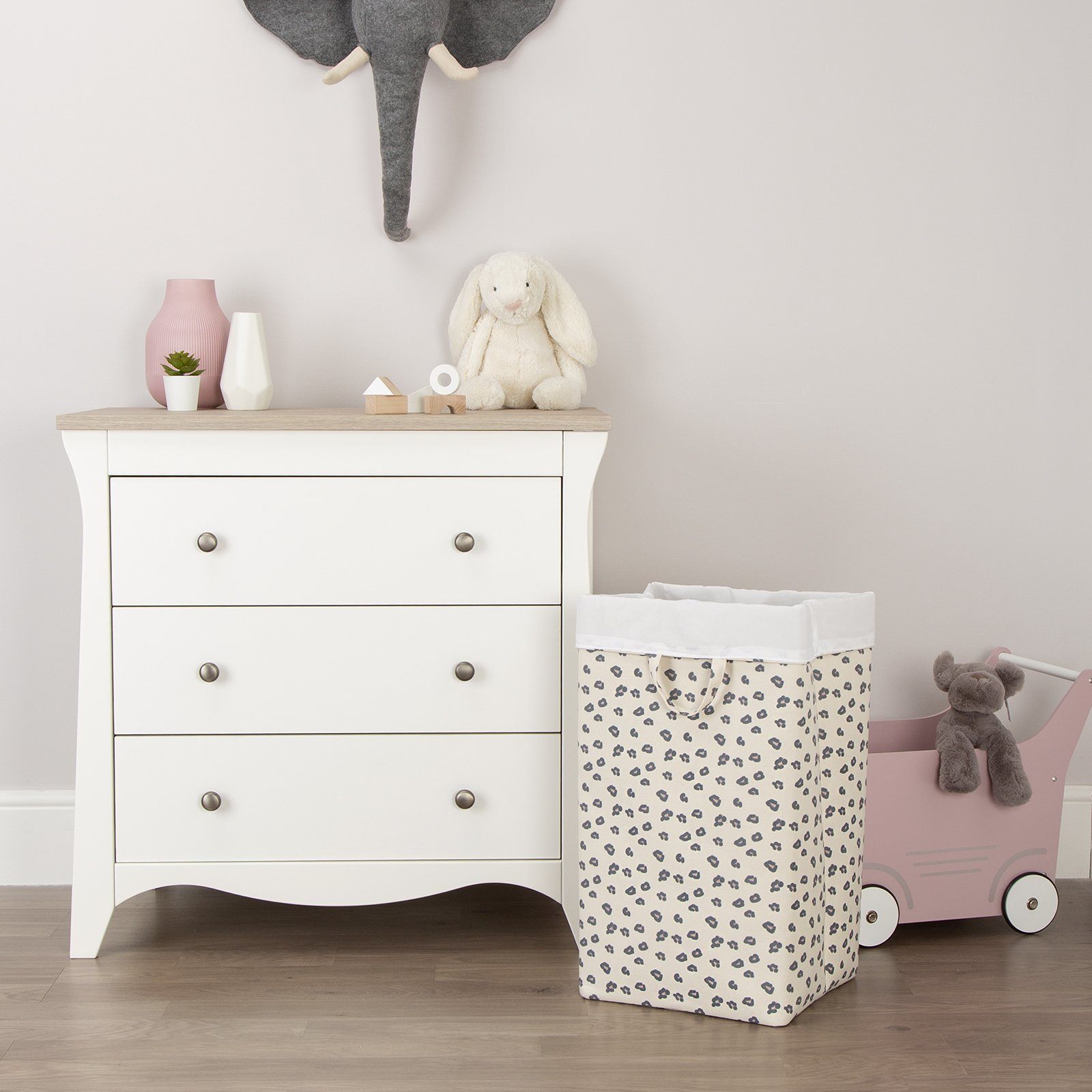 Canvas Storage Box in Leopard Print Toy Boxes CuddleCo CuddleCo