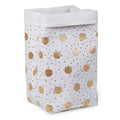 Canvas Storage Box 32 x 32 x 60 Gold Dots Nursery Decor Childhome 
