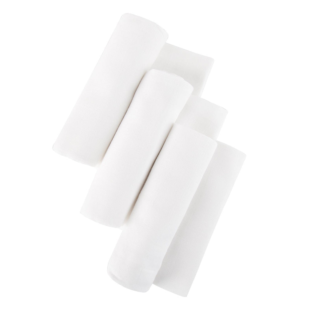 Mother&Baby Organic Cotton Muslins 6 Pack - White Mother & Baby 