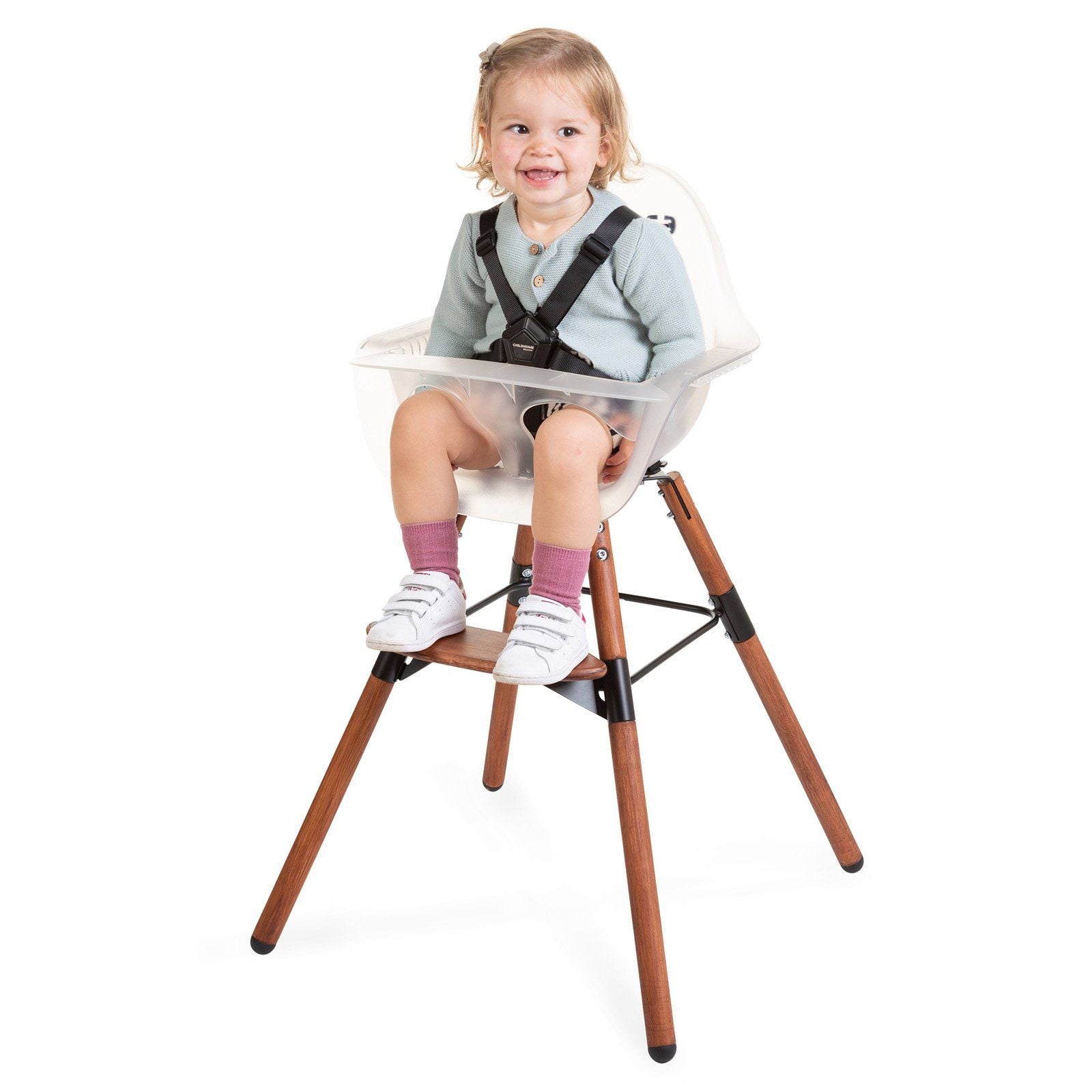 Evolu 2 High Chair - Dark Natural / Anthracite Frosted Feeding & Support Childhome 