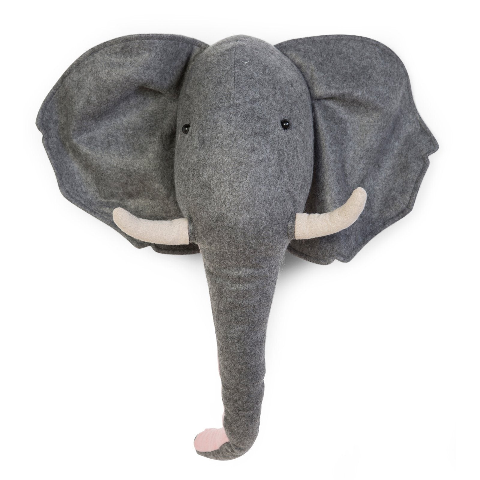 Grey Elephant Wall Head Decor for Nursery Walls. Animal head mounts by Childhome 