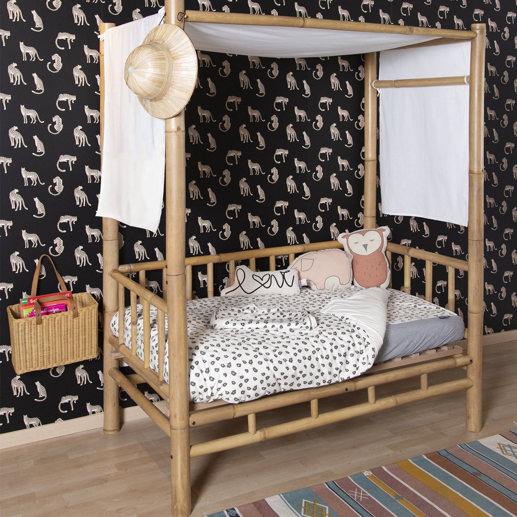 Jersey Leopard Duvet Cover + Pillowcover 100 x 140cm Childhome 