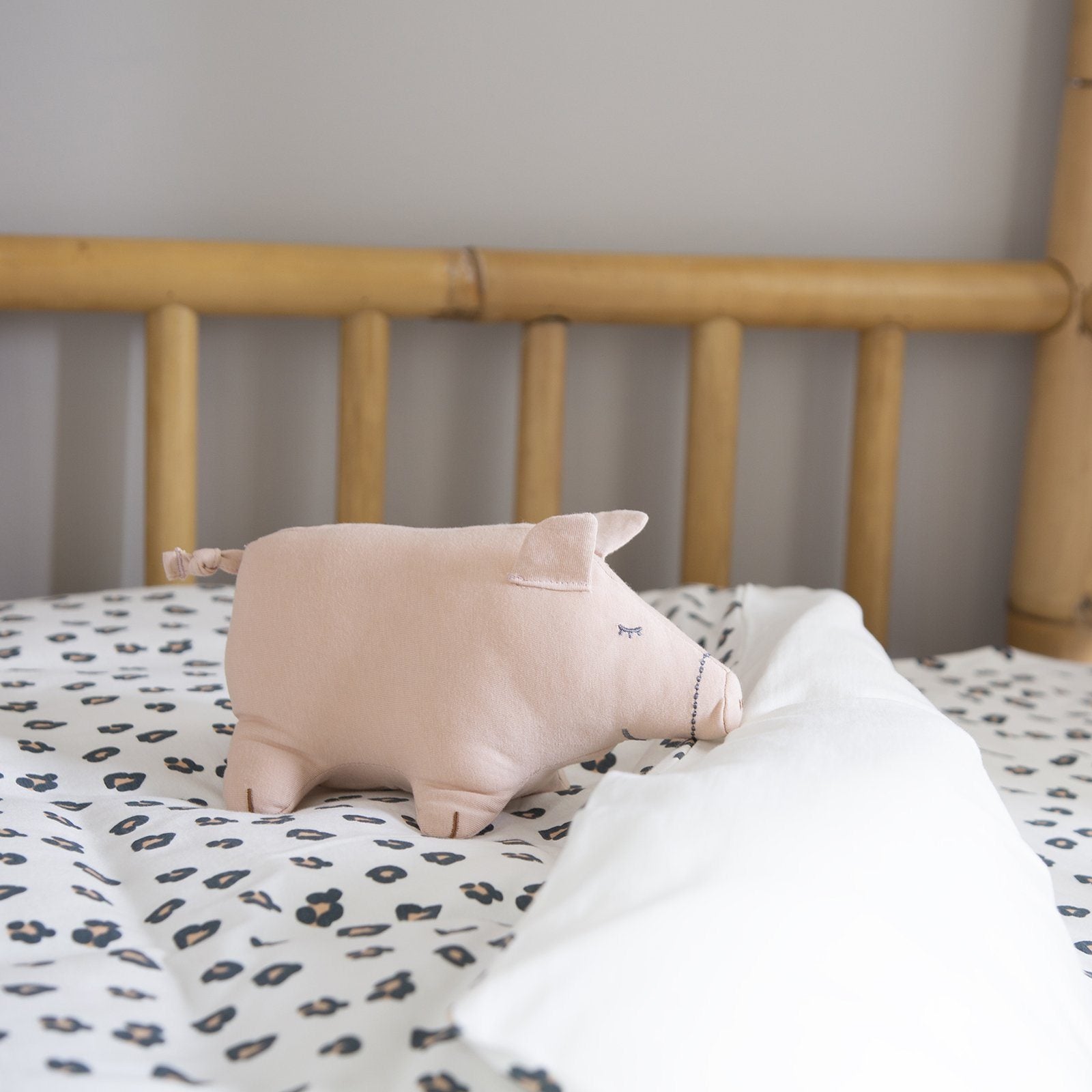 Jersey Leopard Duvet Cover + Pillowcover 100 x 140cm Childhome 