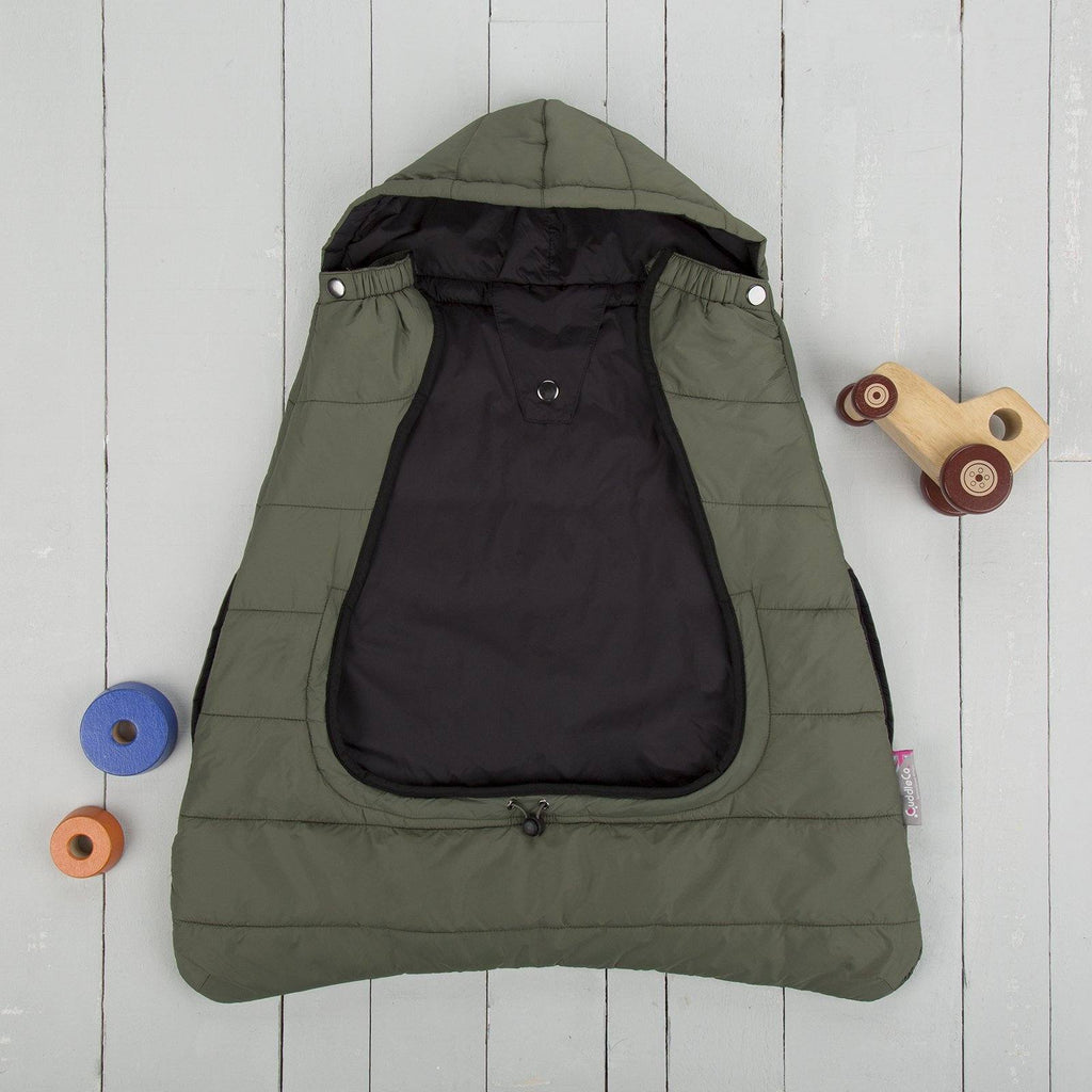 Comfi Cape 2in1 Carrier Cape Stroller & Pram Liner Khaki Green