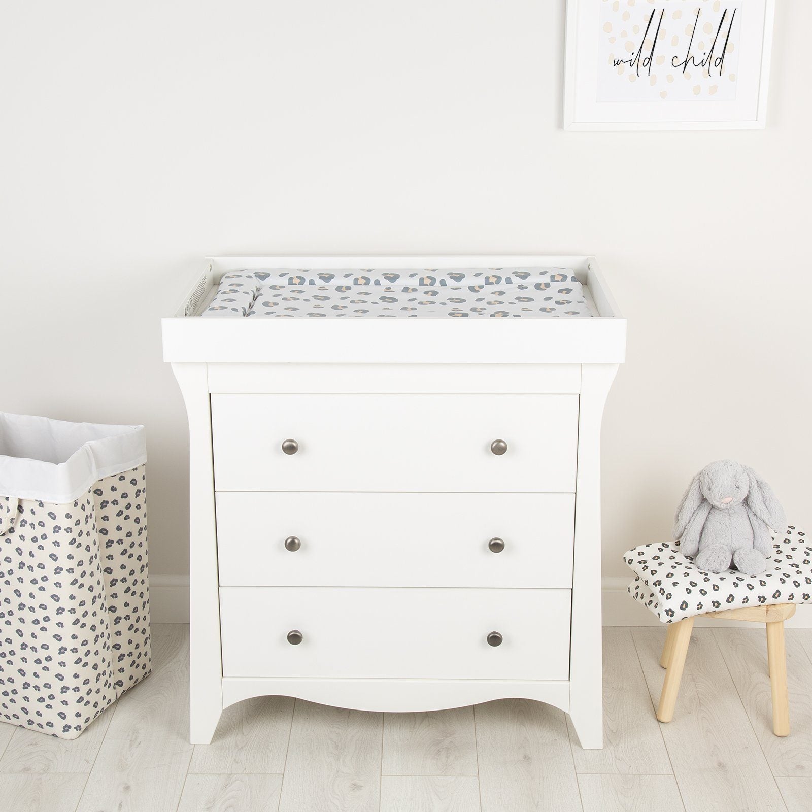 Changing Mat - Leopard Muted Nursery Decor CuddleCo 