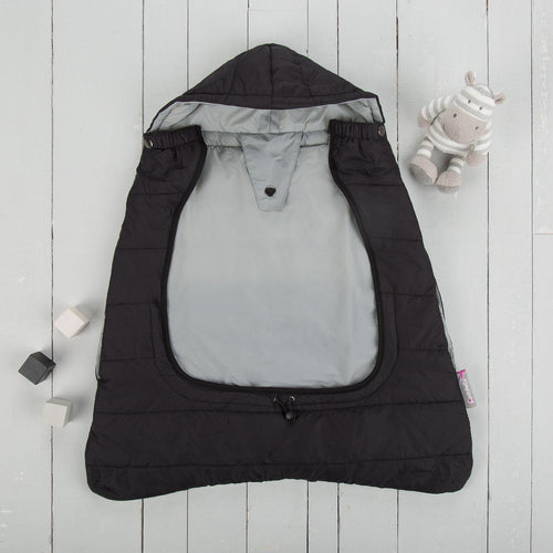 Comfi-Cape 2in1 Carrier Cape and Stroller Liner - Liquorice On The Go cuddleco 