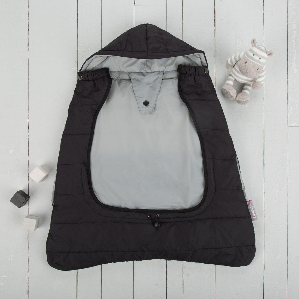 Comfi Cape 2in1 Carrier Cape Stroller & Pram Liner Liquorice