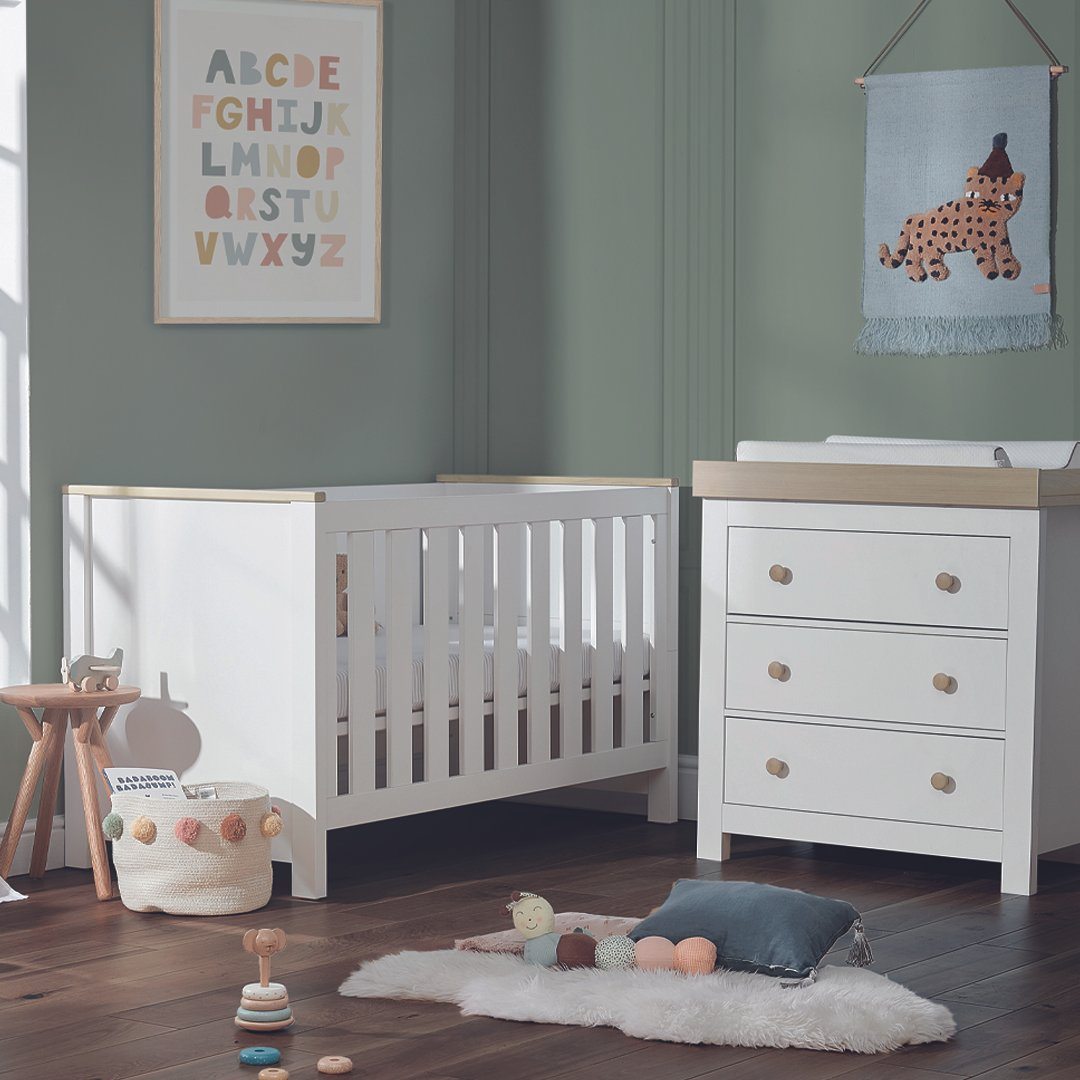Luna Dresser Changer White Oak CuddleCo