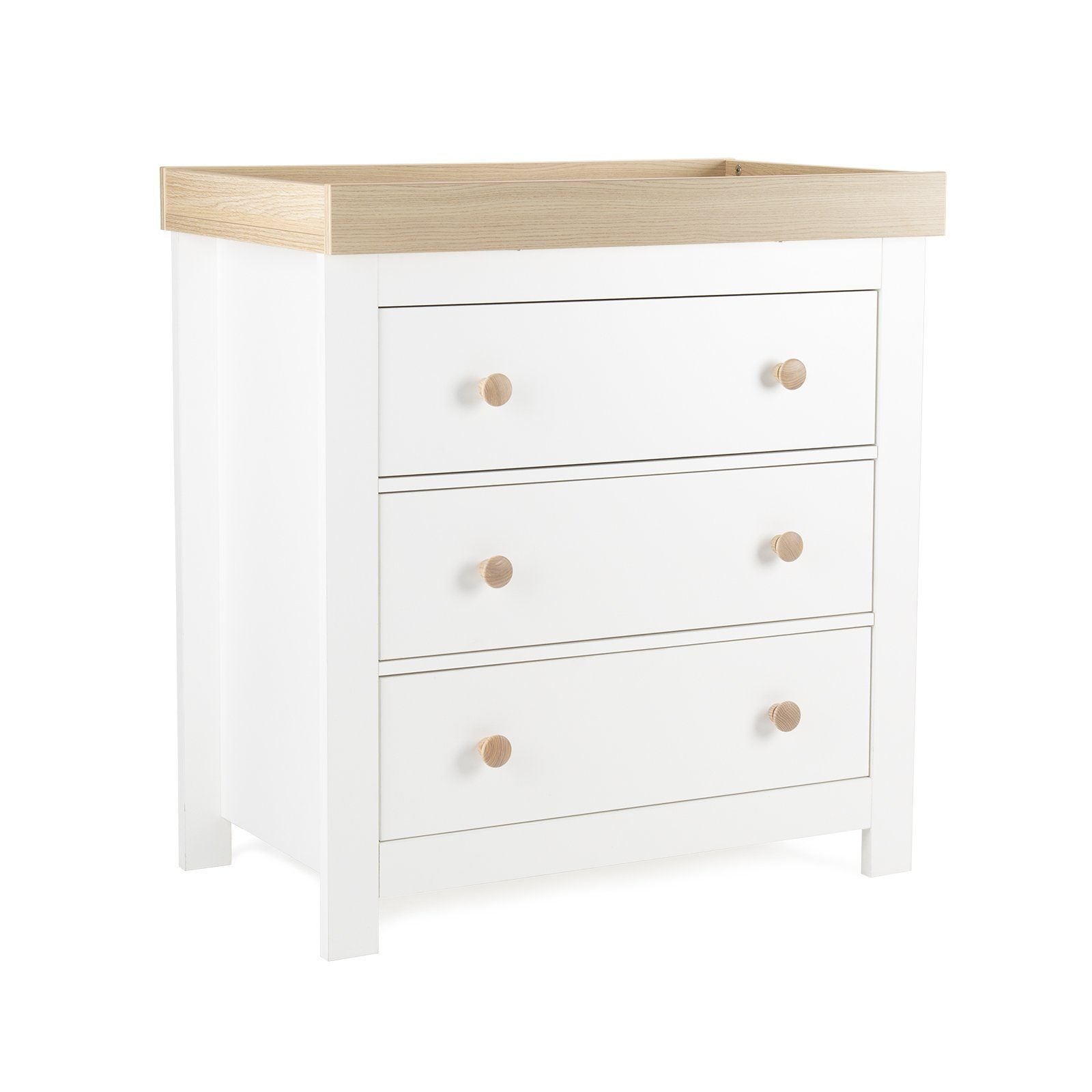 Luna Dresser & Changer - White & Oak Furniture CuddleCo 
