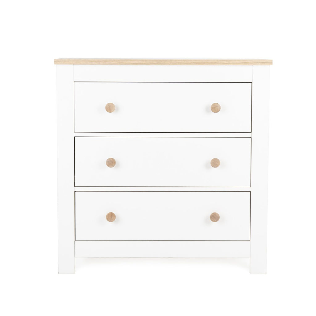 Luna Dresser & Changer - White & Oak Furniture CuddleCo 