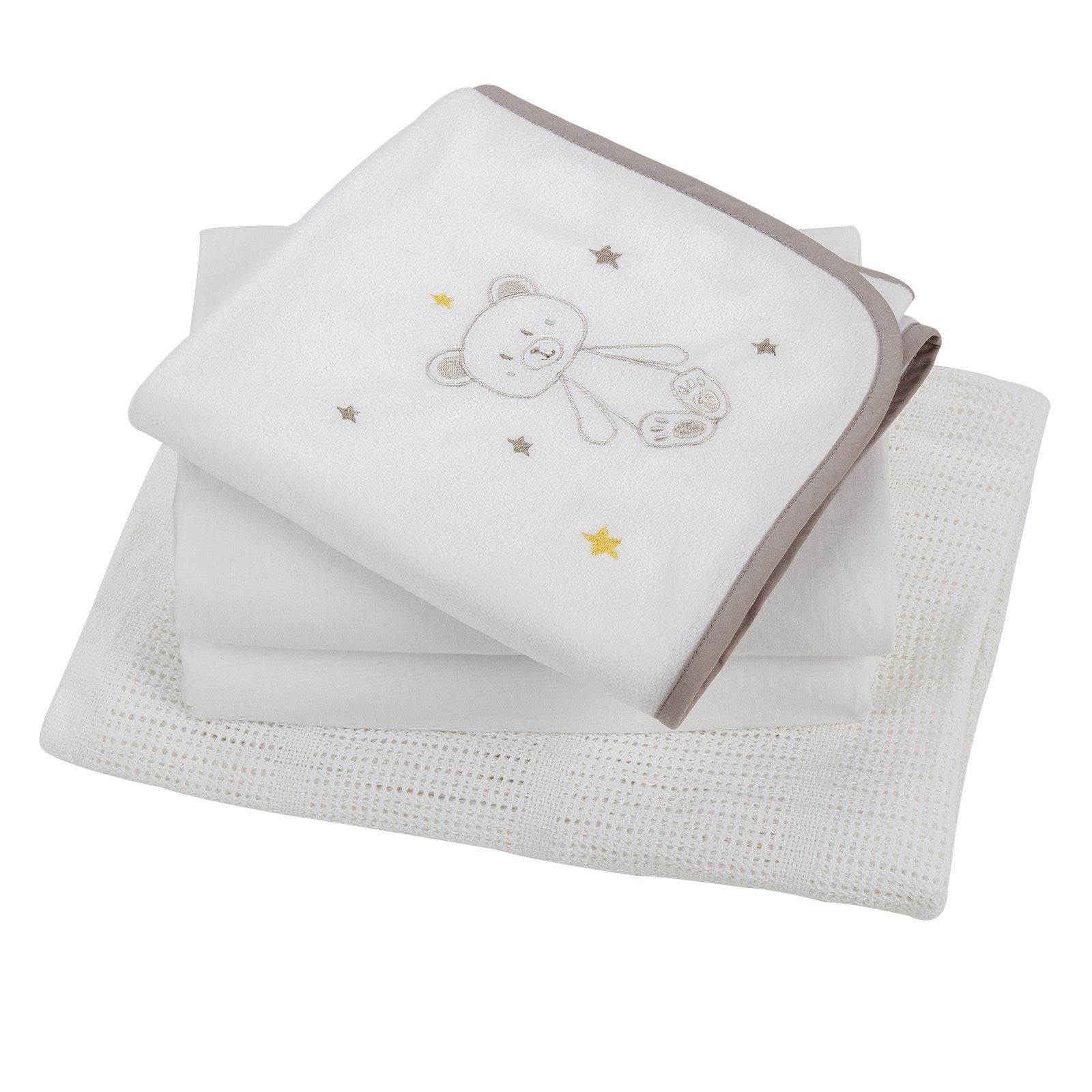 My First Cot Bed Starter Set - White cuddleco 