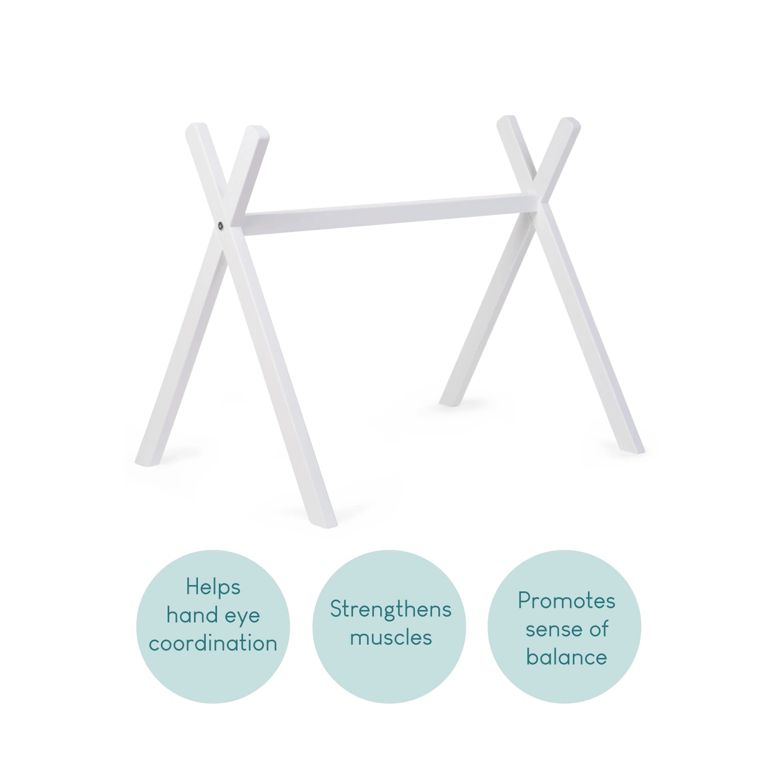 Tipi Play Gym Frame White Play Gyms Childhome 