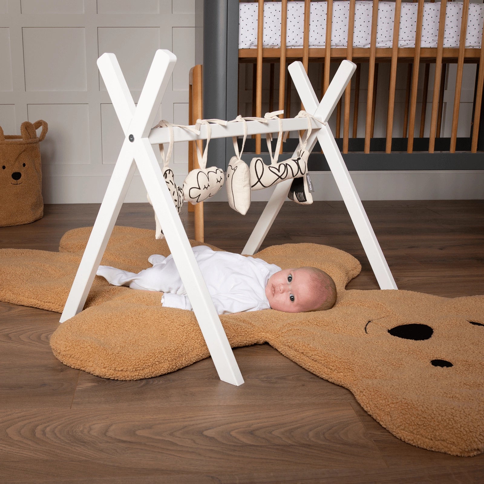 Tipi Play Gym Frame White CuddleCo